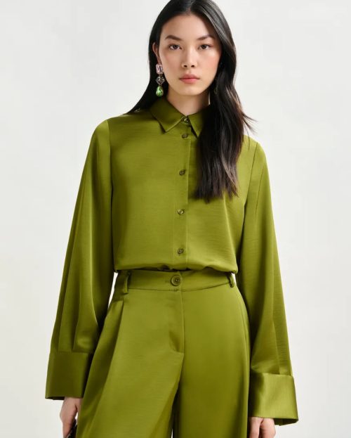 Blouse Ipomoea Green Essentiel Antwerp olive