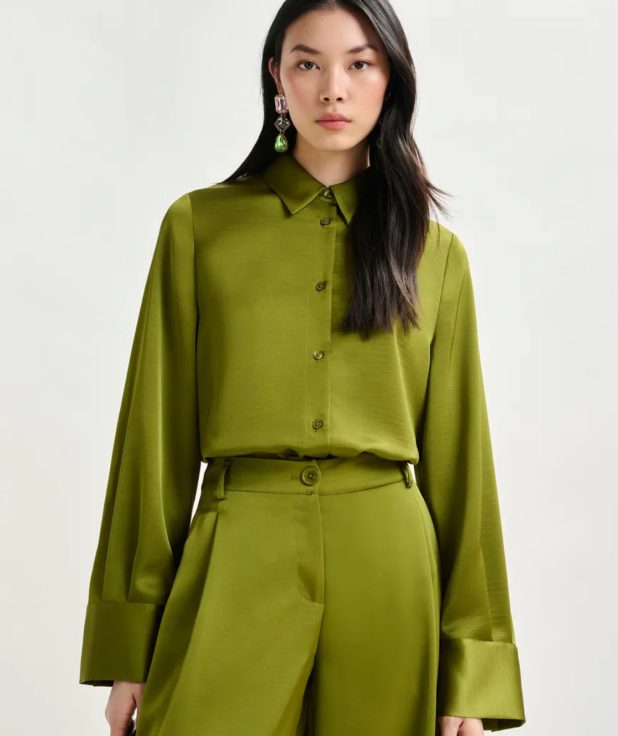 Blouse Ipomoea Groen Essentiel Antwerp olijf