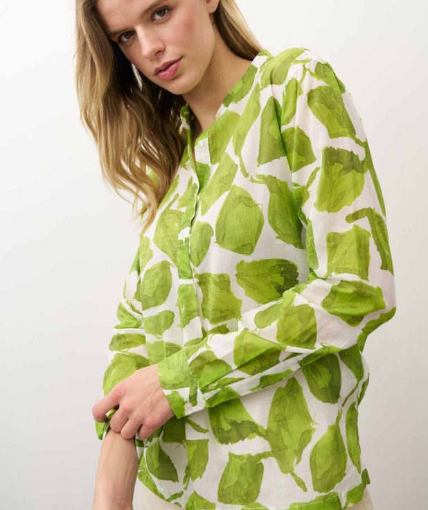 Blouse Janice Groen 0039Italy green