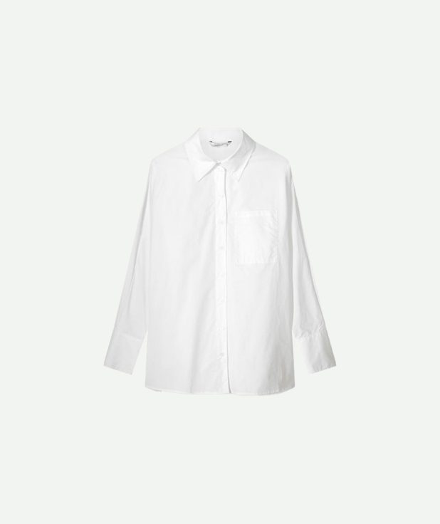 Blouse Crispy Poplin White Summum