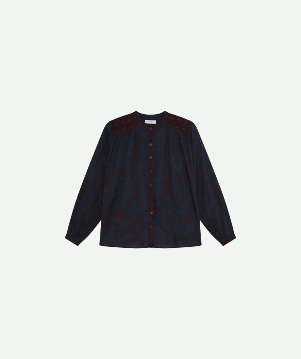 Blouse Medusa Charlotte Maison Hotel deep blue