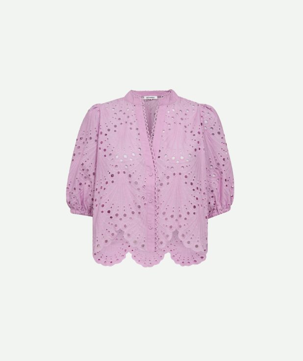 Blouse Naya Broderie Co'Couture roze orchid