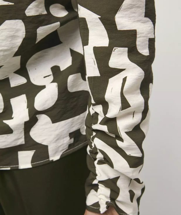 Blouse Ozane Print Dante6 green
