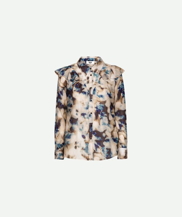Blouse Perry Moliin Copenhagen ecru blauw
