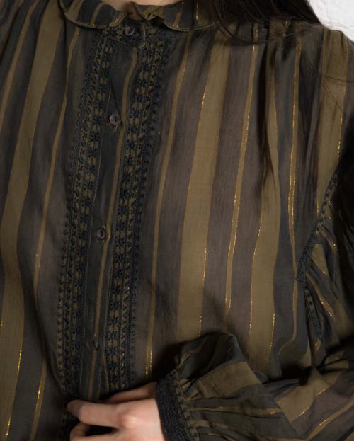 Blouse Rustic Anika Maison Hotel khaki