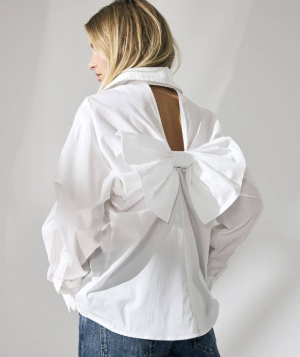 Blouse Sanna Bow Co'Couture wit