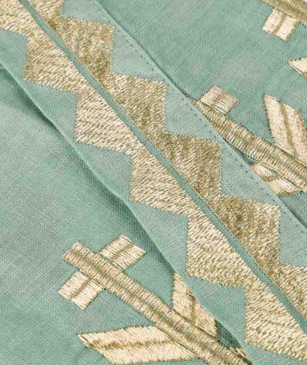 Blouse Sea Green Greek Archaic Kori 1