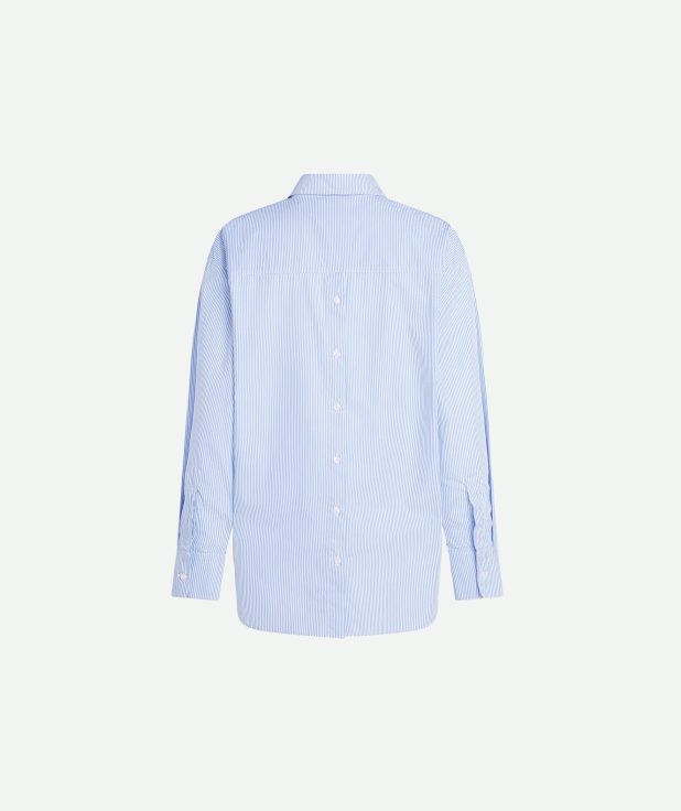 Blouse Stripe Light Blue Penn&Ink