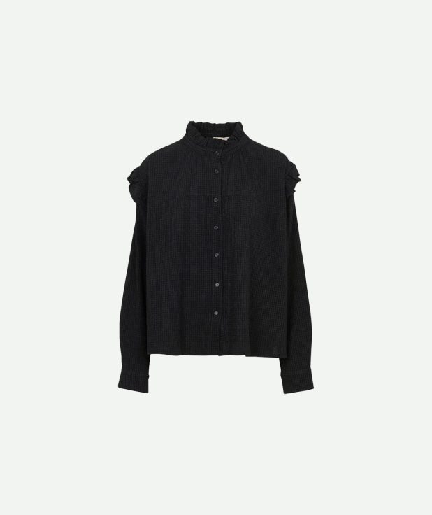 Blouse Vichy Capucine Maison Hotel ash