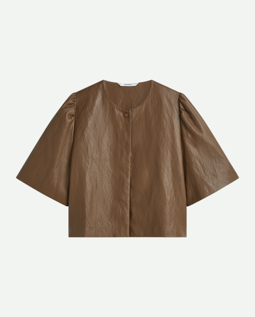 Blousejasje faux leather - summum