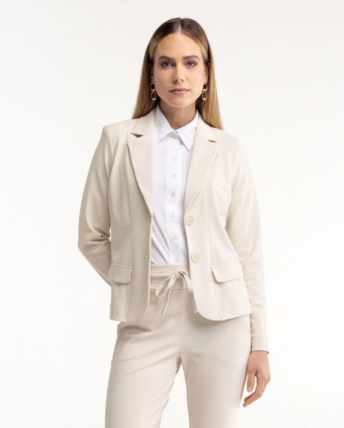 Bright bonded blazer Ecru Studio Anneloes kit1