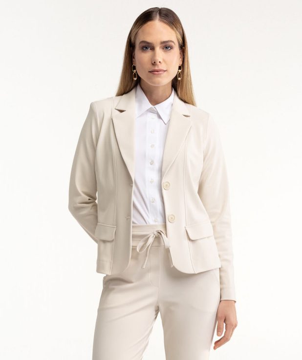 Bright bonded blazer Ecru Studio Anneloes kit1