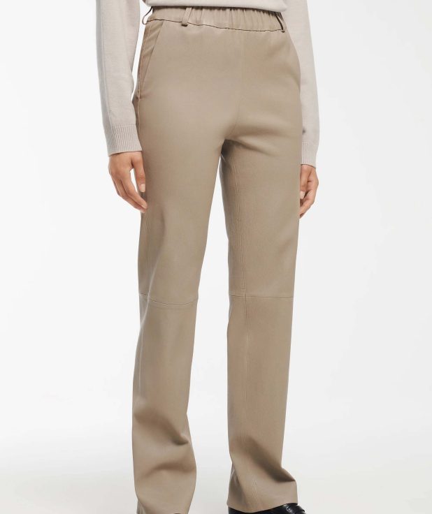 Broek Ailis Leather Studio AR beige1