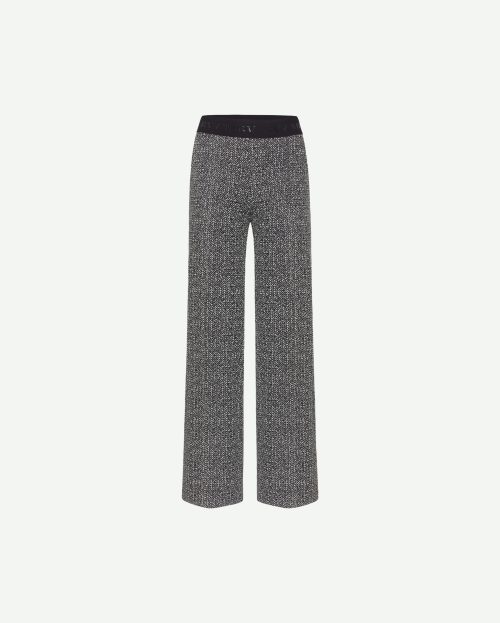 Broek Ava Herringbone Cambio zwart