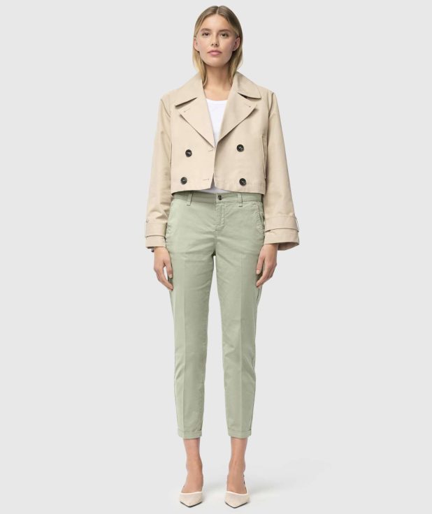 Broek Chino Turn Up MAC groen