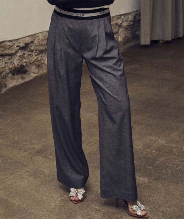Broek Coco Tailor Pleat Co'Couture grijs1