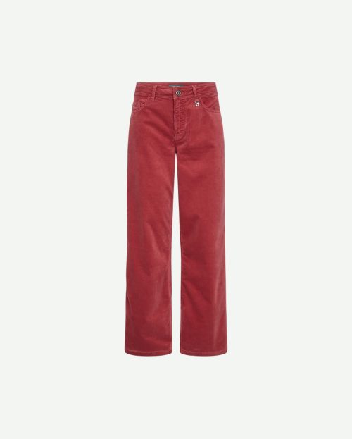 Broek Dara Mos Mosh rood corduroy