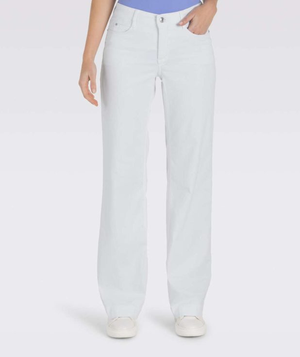 Broek Dream Wide Mac Jeans Wit