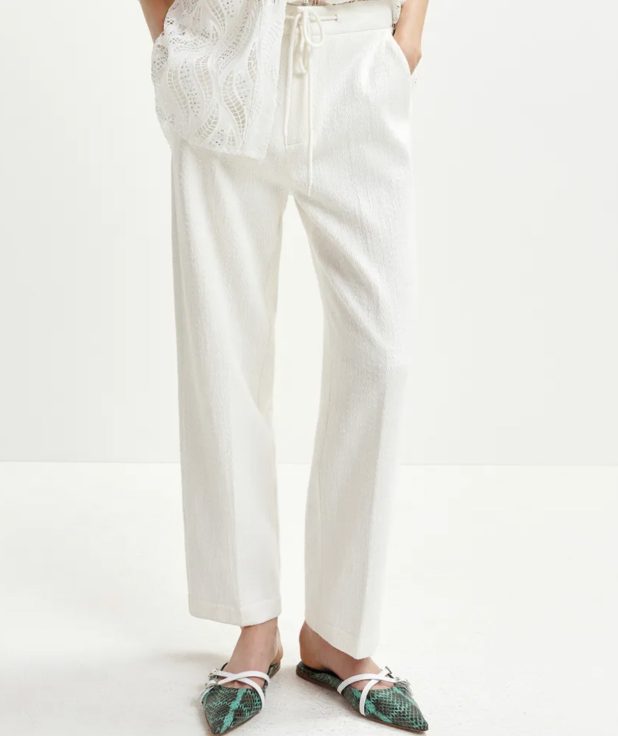Broek Heftig White Essentiel Antwerp wit