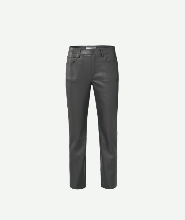 Broek Imitatieleer Grey Yaya 1
