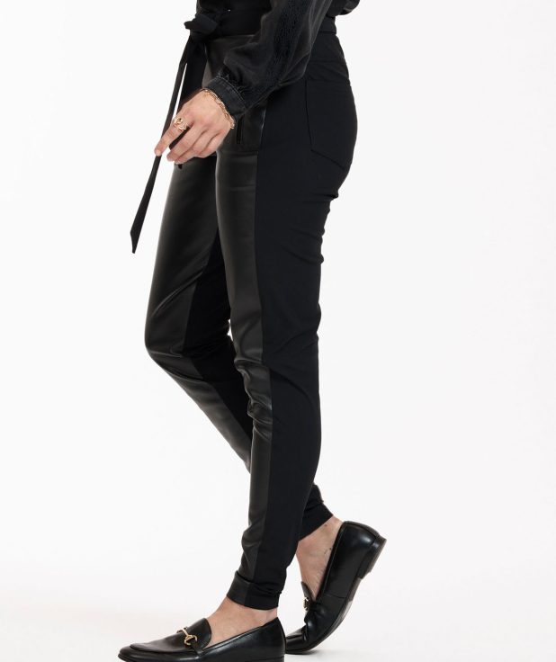 Broek Margot Leather Black Studio Anneloes1
