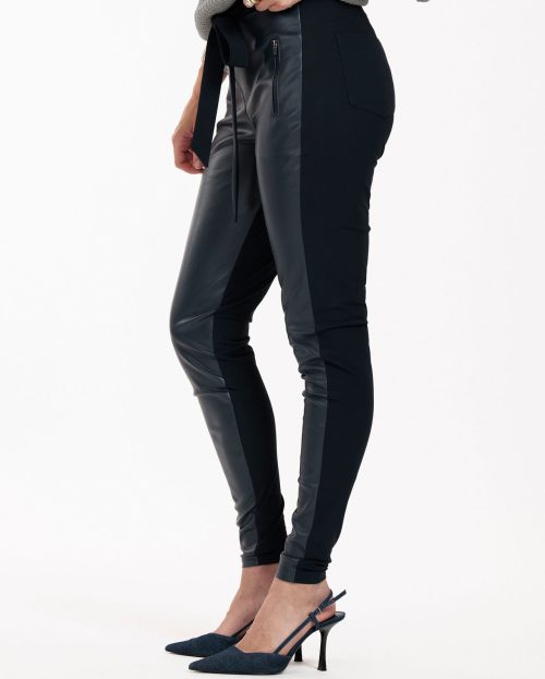 Broek Margot Leather Blue Studio Anneloes1