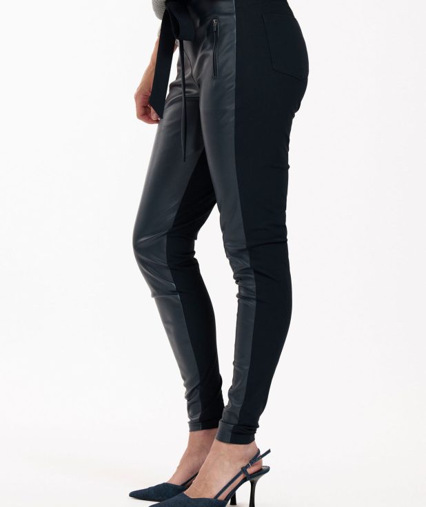 Broek Margot Leather Blue Studio Anneloes1