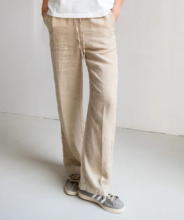 Broek Safari Penn&Ink beige linnen