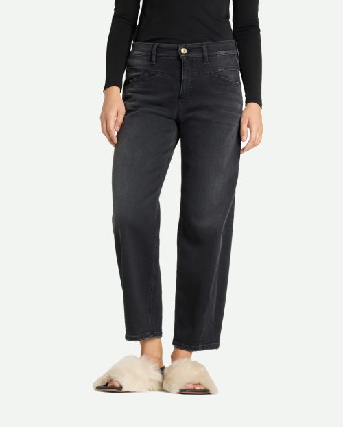 Barrel jeans elin grijs zwart cambio 9268 0036