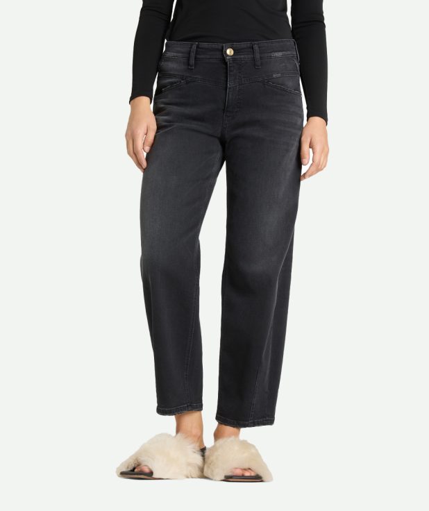 Barrel jeans elin grijs zwart cambio 9268 0036