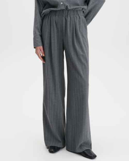 CEVIL PINSTRIPE broek met wijde pijpen en naaldstrepen someday