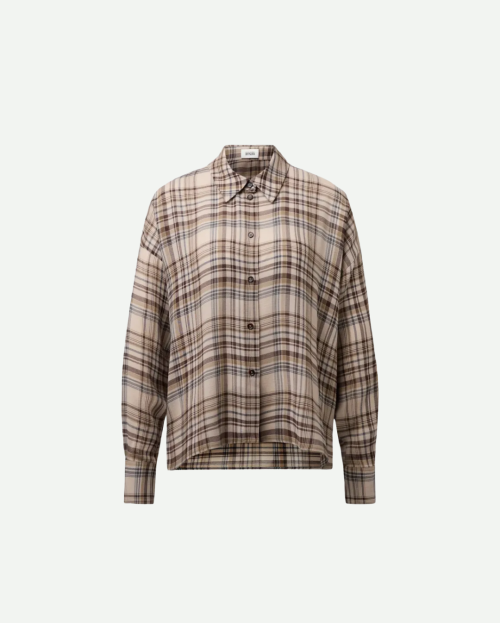 CLOELIA Klassieke blouse van lyocell-wolmix