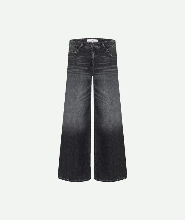 Jeans Palazzo Zwart Cambio