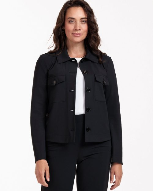 Jacket Claire Bonded Black Studio Anneloes zwart