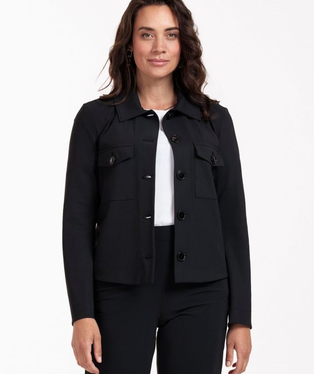 Jacket Claire Bonded Black Studio Anneloes zwart