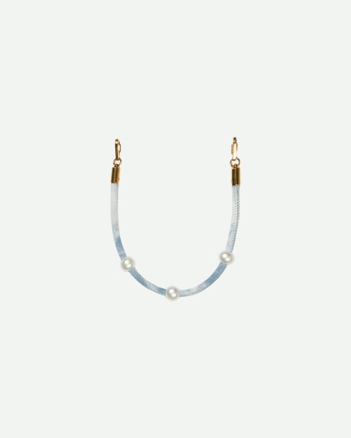 Phone Cord Short Effortless Blue Ateljé blauw