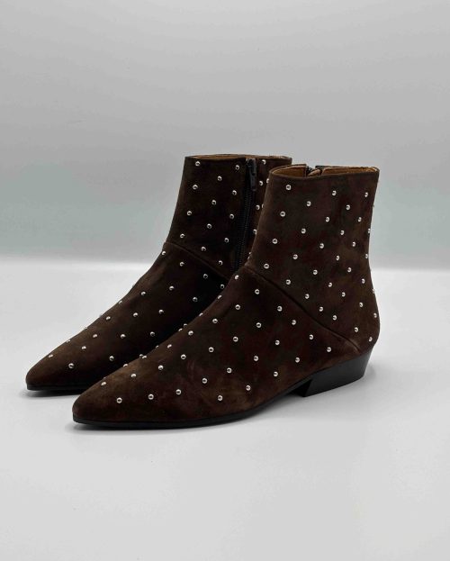 Enkellaarsje Belinda Rocks in het mustang bruin van Toral Shoes