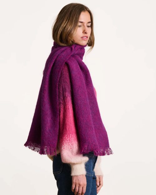 Shawl Zlarina La Fee Maraboutee paars