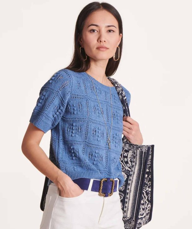 Trui Degan Blauw La Fee Maraboutee
