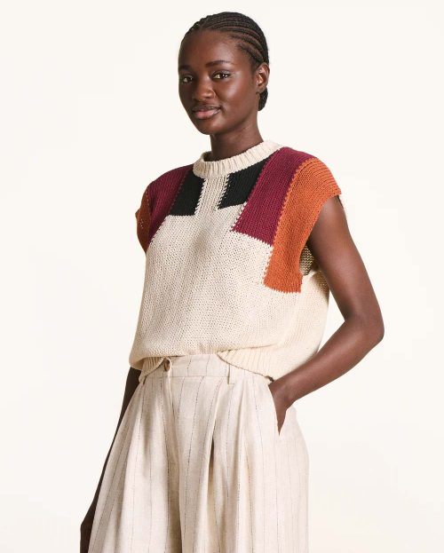 Trui Floyd La Fee Maraboutee ecru gebreid