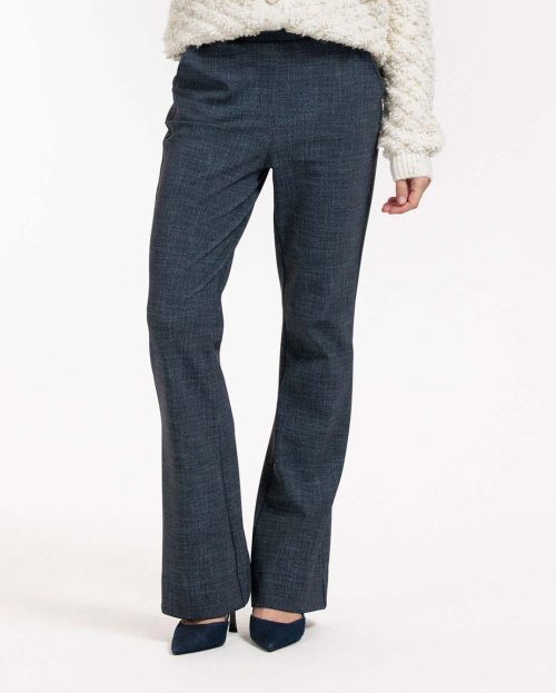 Flair bnd dnm tweed trousers Blauw Studio Anneloes1