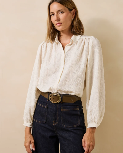 Gebroken witte blouse - Topou