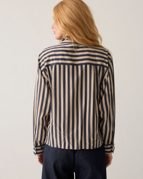 Gestreepte blouse Ecovero summum