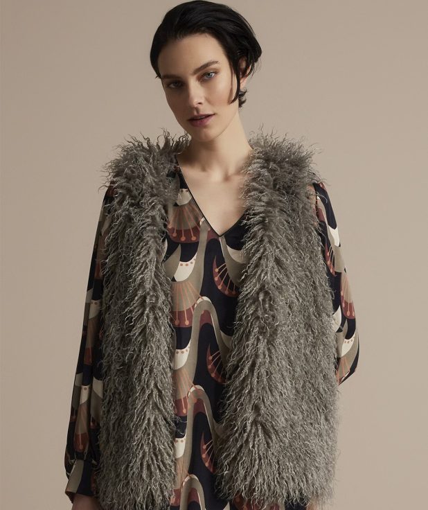Gilet Faux Fur Summum Clay