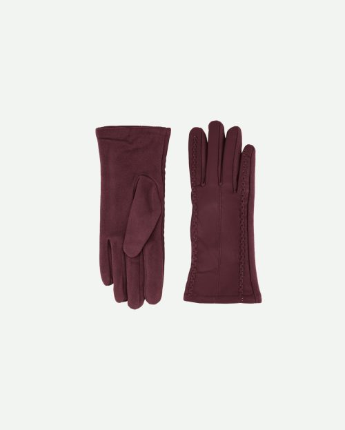 Gloves Vegan Leather Summum rood