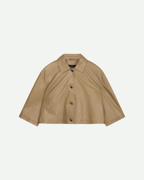 Jacket Hollis Olive Studio AR groen leer