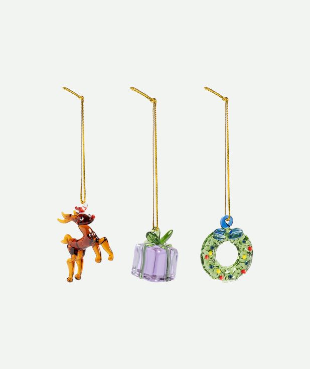 Kerstornament Merry &Klevering set 3