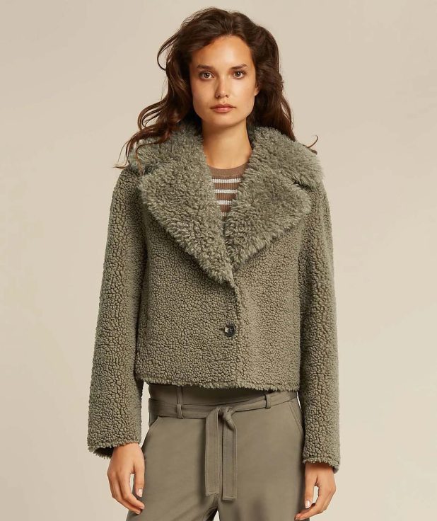 Jas Belle Fungi Beaumont bruin groen