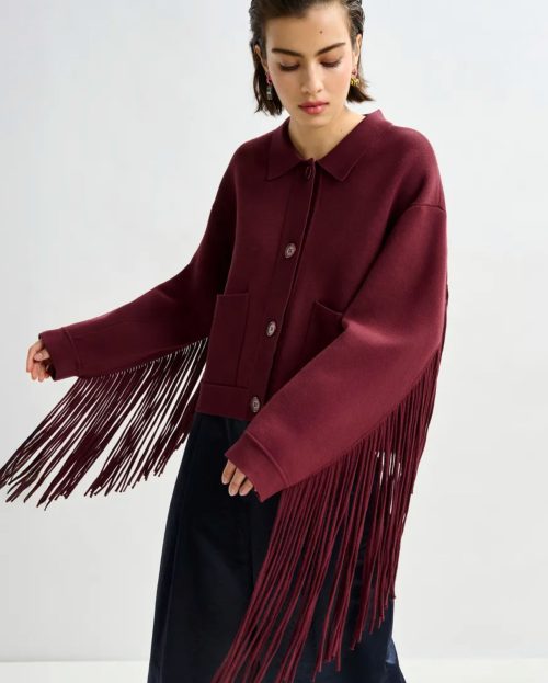 Jacket Istern Bordeaux Essentiel Antwerp red