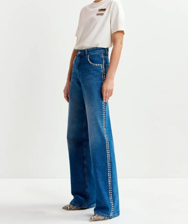 Jeans Idyllic Essentiel Antwerp studs blauw